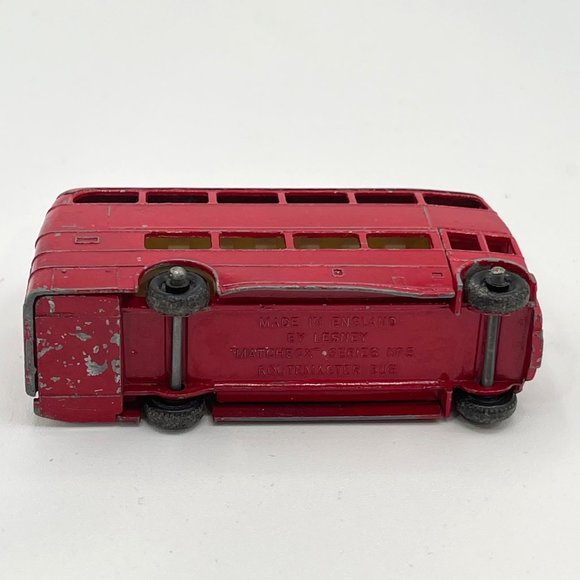 Vintage Matchbox Lesney Routmaster Bus No. 5 Double Decker Red - Picture 6 of 8